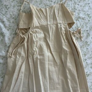 1. State Strapless Beige Dress
